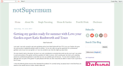 Desktop Screenshot of notsupermum.com
