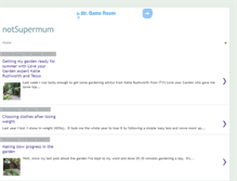 Tablet Screenshot of notsupermum.com